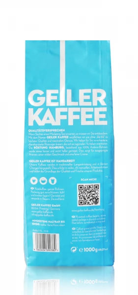 GEILER KAFFEE Röstung HAMBURG 1KG Bohne