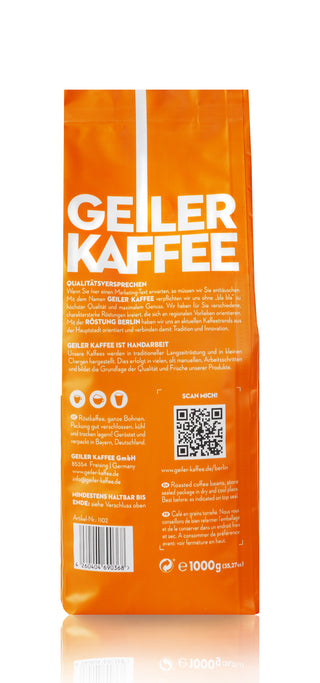 GEILER KAFFEE Röstung BERLIN 1KG Bohne