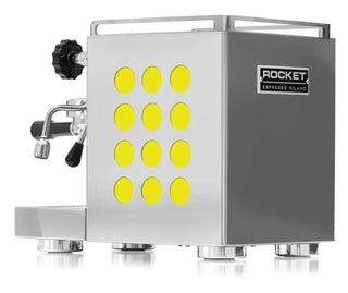 Rocket Appartamento Edelstahl / Gelb Siebträgermaschine - Kaffeewelt Rocket Espresso