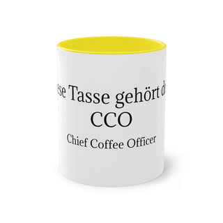 Chief Coffee Officer 0,3L Kaffeetasse 2 Farbig Printify