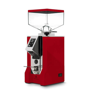 Eureka Mignon Design, Chrom 16CR, Rotes Leder 55mm Mahlwerk - Kaffeewelt Eureka